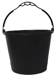 Hand-painted bucket, Blue Buc