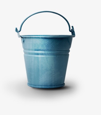 Hand Painted Bucket, Blue Bucket, Bucket, Retro Bucket Png Image And Clipart - Balde, Transparent background PNG HD thumbnail