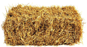 Hay bales are available from 
