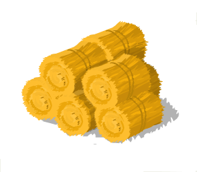Small Stack Of Hay Bales.png - Bale Of Hay, Transparent background PNG HD thumbnail