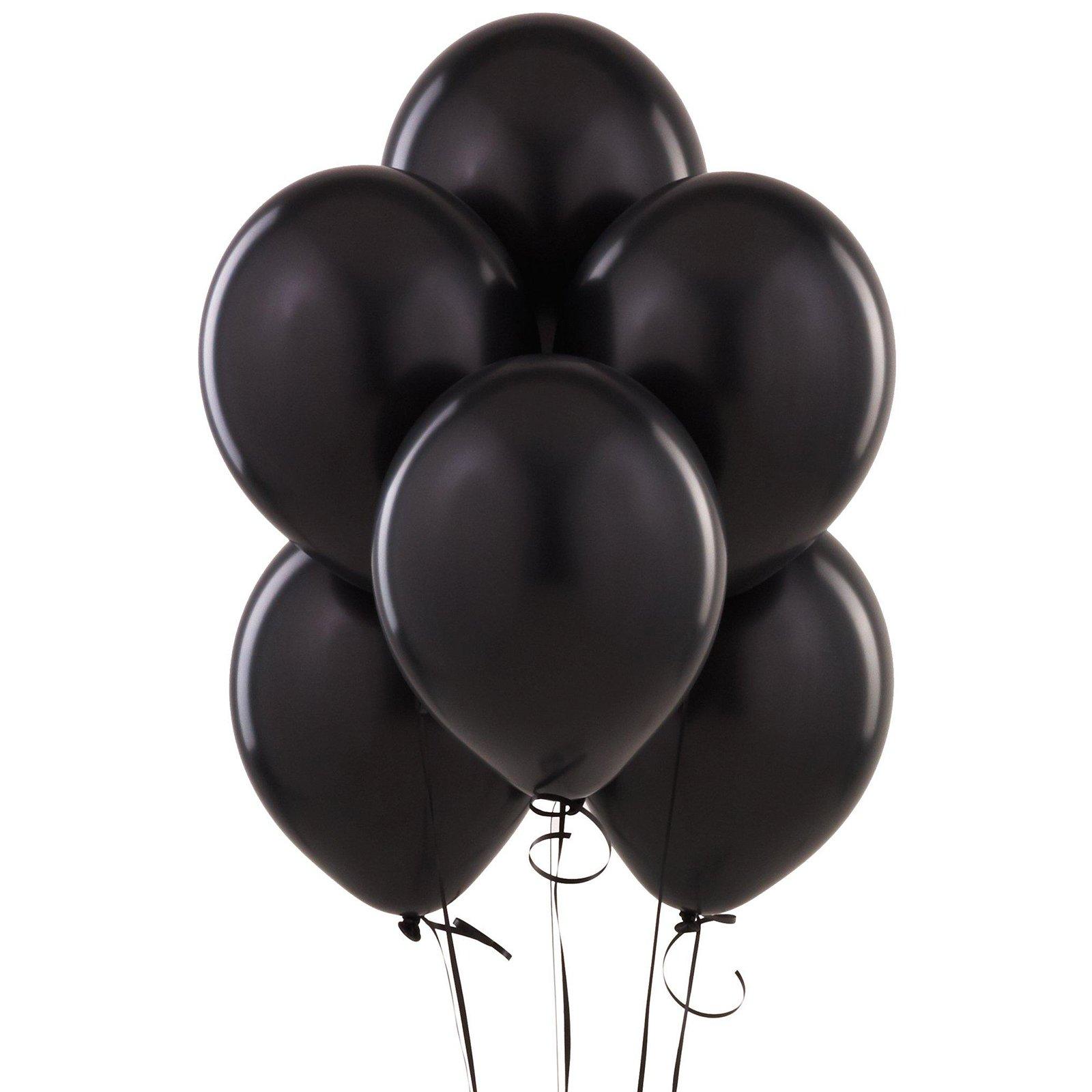 Balloons Bunch PNG Black And White - Black Balloon. White B