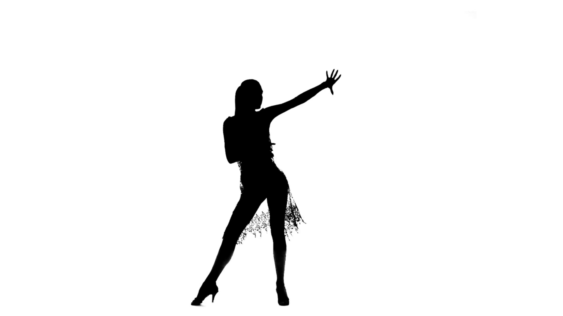 Solo Girl Dancing Elements Of Ballroom Dancing. Silhouette, Slow Motion Stock Video Footage   Videoblocks - Ballroom Dancing, Transparent background PNG HD thumbnail