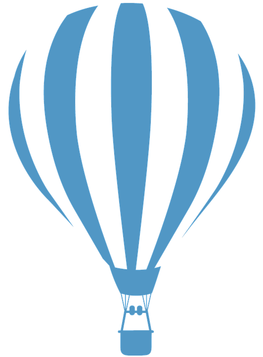 Balon Udara Panas Balon Biru Penerbangan Balon - Balon Udara, Transparent background PNG HD thumbnail