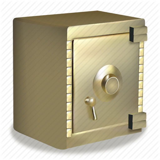 Bank, Business, Closed, Golden, Money, Safe Icon - Bank Safe, Transparent background PNG HD thumbnail