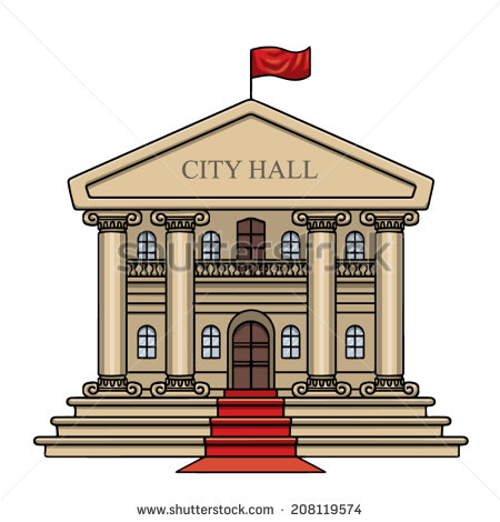 town hall vector clip art · 