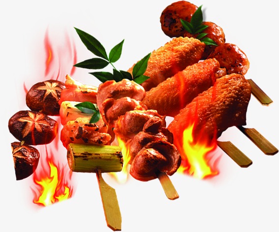 Grill, Flame, Food, Barbecue Png Image And Clipart - Barbecue Food, Transparent background PNG HD thumbnail