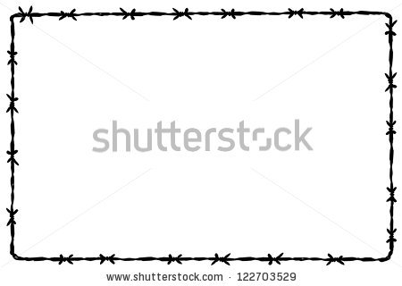 Background Barbed Wire - Barbed Wire Border, Transparent background PNG HD thumbnail