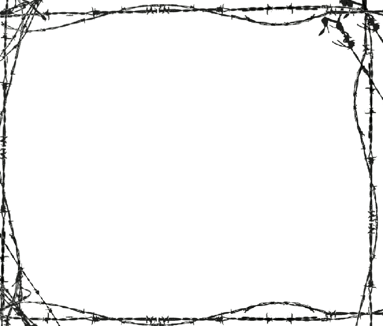 Barbed Wire Clipart Border - Barbed Wire Border, Transparent background PNG HD thumbnail