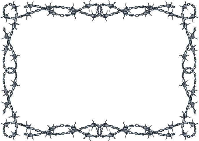 Barbed Wire Clipart Border Pencil And In Color Barbed Wire Barbed Wire Frame Clip Art - Barbed Wire Border, Transparent background PNG HD thumbnail