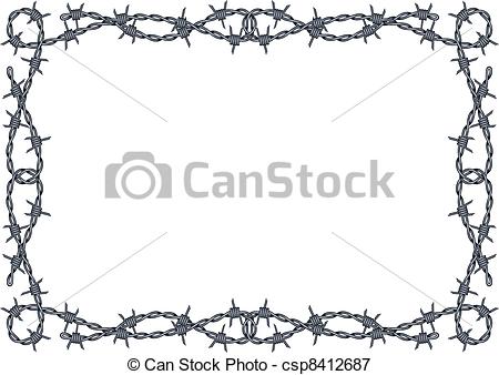 Barbed Wire Frame Clip Art Barbed Wire Frame Vector Vector Barbed Wire Frame Pattern - Barbed Wire Border, Transparent background PNG HD thumbnail
