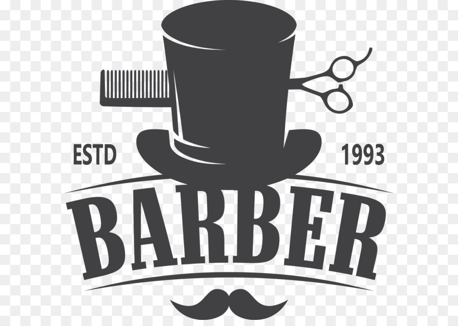 Barber Comb Hairdresser Hairstyle Logo   Vector Barber Shop Logo - Barber, Transparent background PNG HD thumbnail