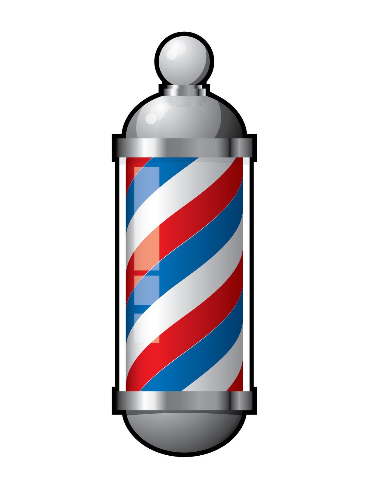 Barber Pole Vector   Clipart Best - Barber Shop, Transparent background PNG HD thumbnail