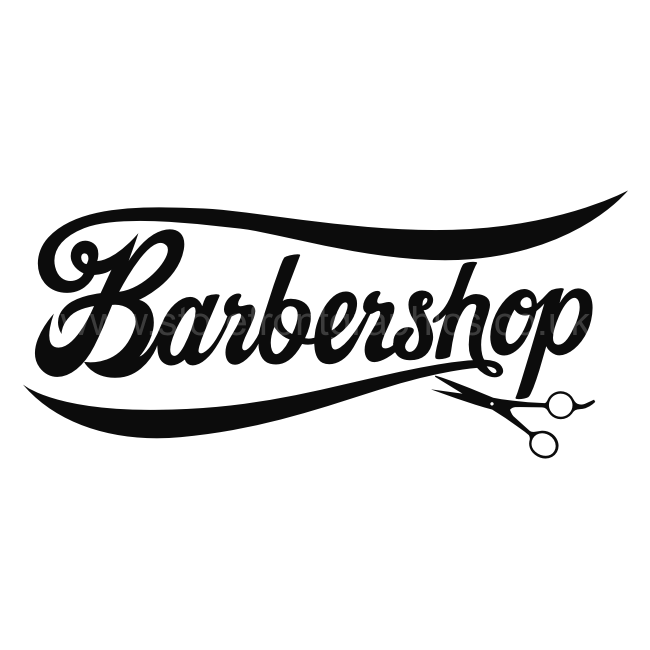 Barbershop Window Sticker Barbershop Window Lettering - Barber Shop, Transparent background PNG HD thumbnail