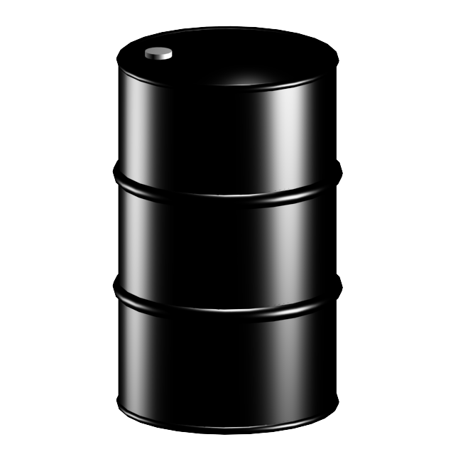 Black Crude Barrel, Black, Cr