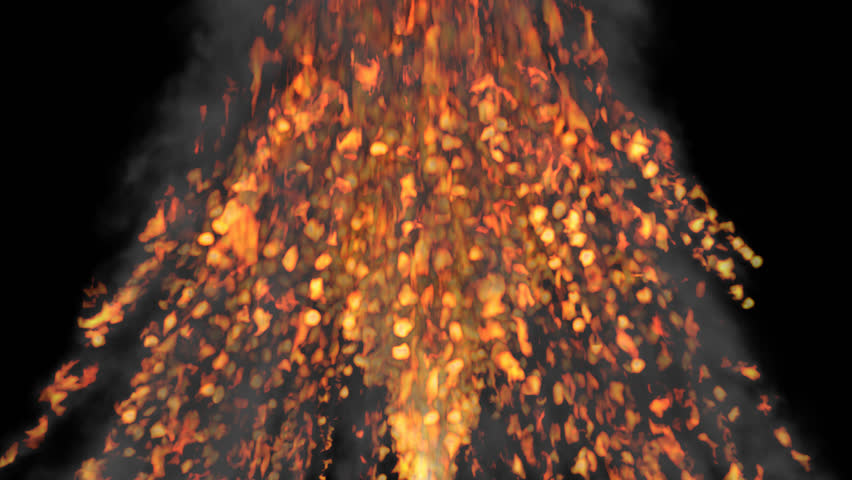 Animated Volcano Of Bursting   Erupting Fire With Constant Small Explosions With Raging Flames. Transparent - Base, Transparent background PNG HD thumbnail