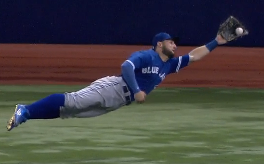Blue Jays Center Fielder Kevin Pillar Has Been One Of The Best Defensive Center Fielders In Baseball This Season, And He Displayed Why On Friday Night. - Baseball Catch, Transparent background PNG HD thumbnail
