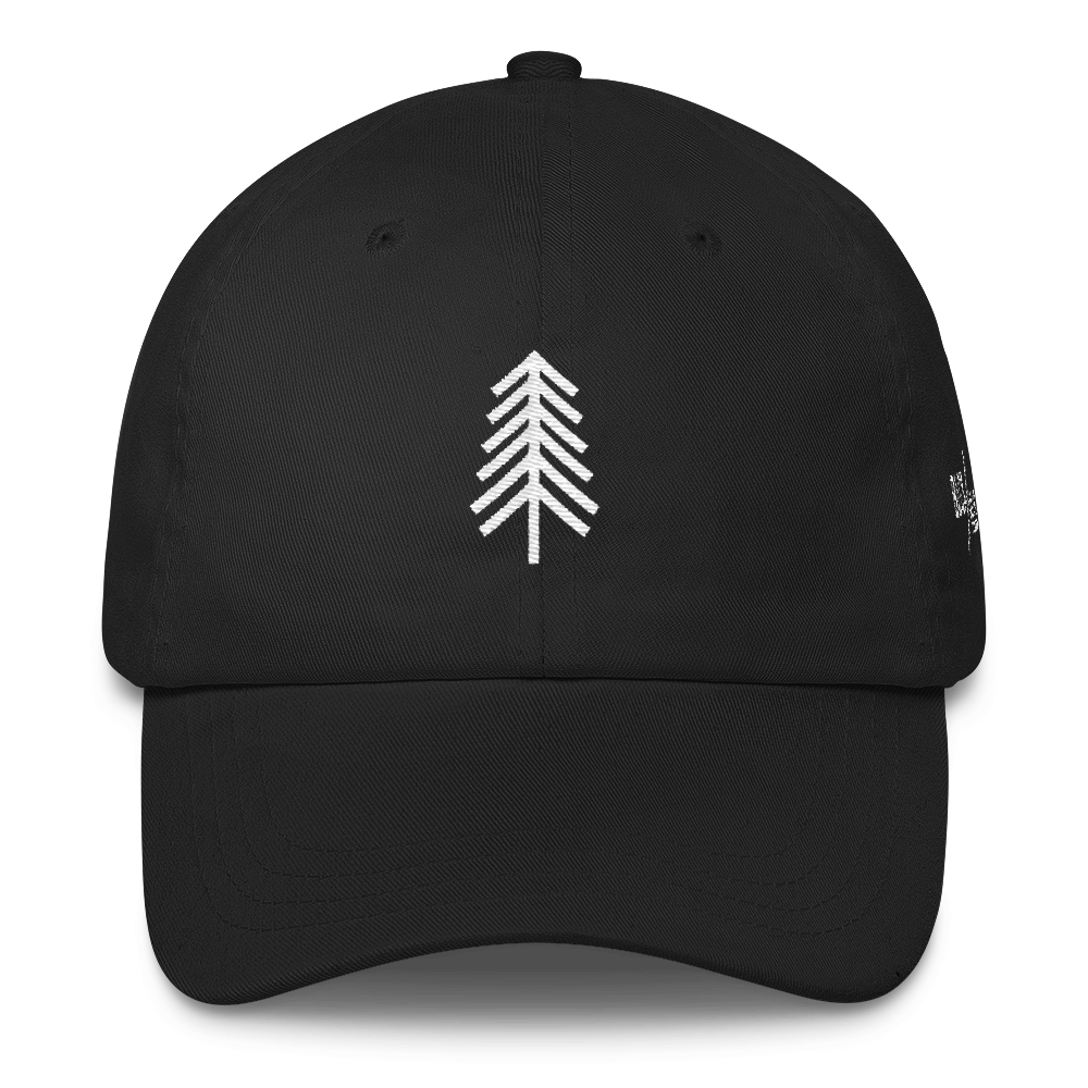 Pine Tree Blck / Hlls Baseball Hat - Baseball Hat Front, Transparent background PNG HD thumbnail