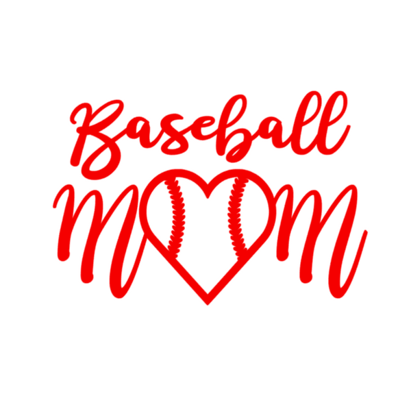 Baseball Mom Sticker | Baseball Vinyl Decal - Baseball Mom, Transparent background PNG HD thumbnail