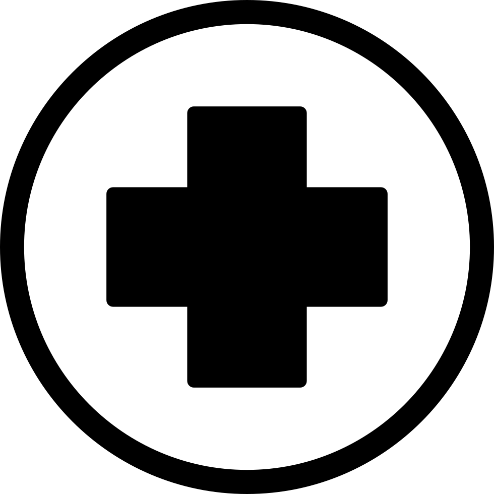 First Aid Cross In Black Inside A Circle Comments - Basic First Aid, Transparent background PNG HD thumbnail