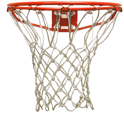 Basketball Hoop Front View - Basketball And Net, Transparent background PNG HD thumbnail