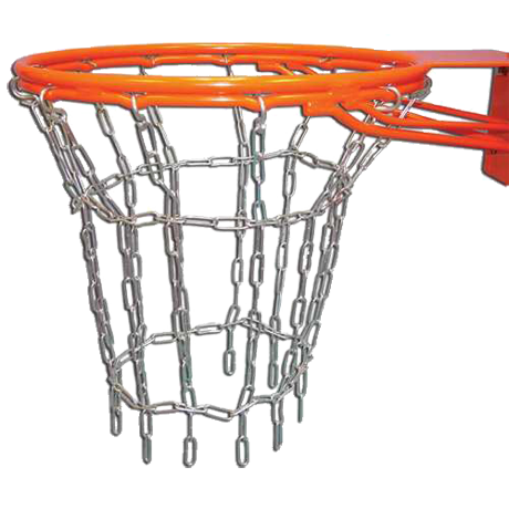 Welded Steel Chain Basketball Net Parts - Basketball And Net, Transparent background PNG HD thumbnail