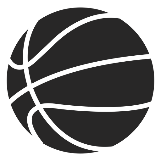 Basketball Ball Icon Silhouette - Basketball, Transparent background PNG HD thumbnail
