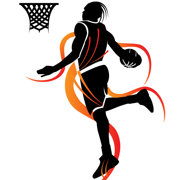 Slam Dunk Basketball Free Vector Illustration - Basketball Dunk, Transparent background PNG HD thumbnail