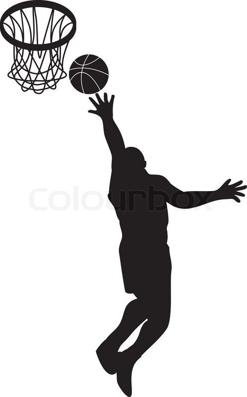 Basketball Player Lay Up Ball Shield, Vector - Basketball Game, Transparent background PNG HD thumbnail