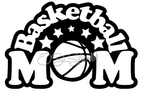 Basketball Mom Digital File   Vector Graphic   Personal Use, Commercial Available   Svg, Ai, Png, Pdf   Cutting File, Clipart, Embroidery - Basketball Mom, Transparent background PNG HD thumbnail
