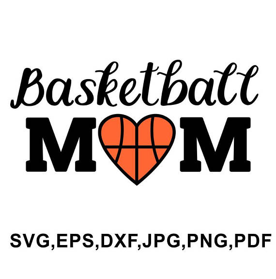 Basketball Mom Svg File   Basketball Design   Basketball Cameo And Cricut Files Svg, Eps, Dxf, Jpg, Png, Pdf - Basketball Mom, Transparent background PNG HD thumbnail