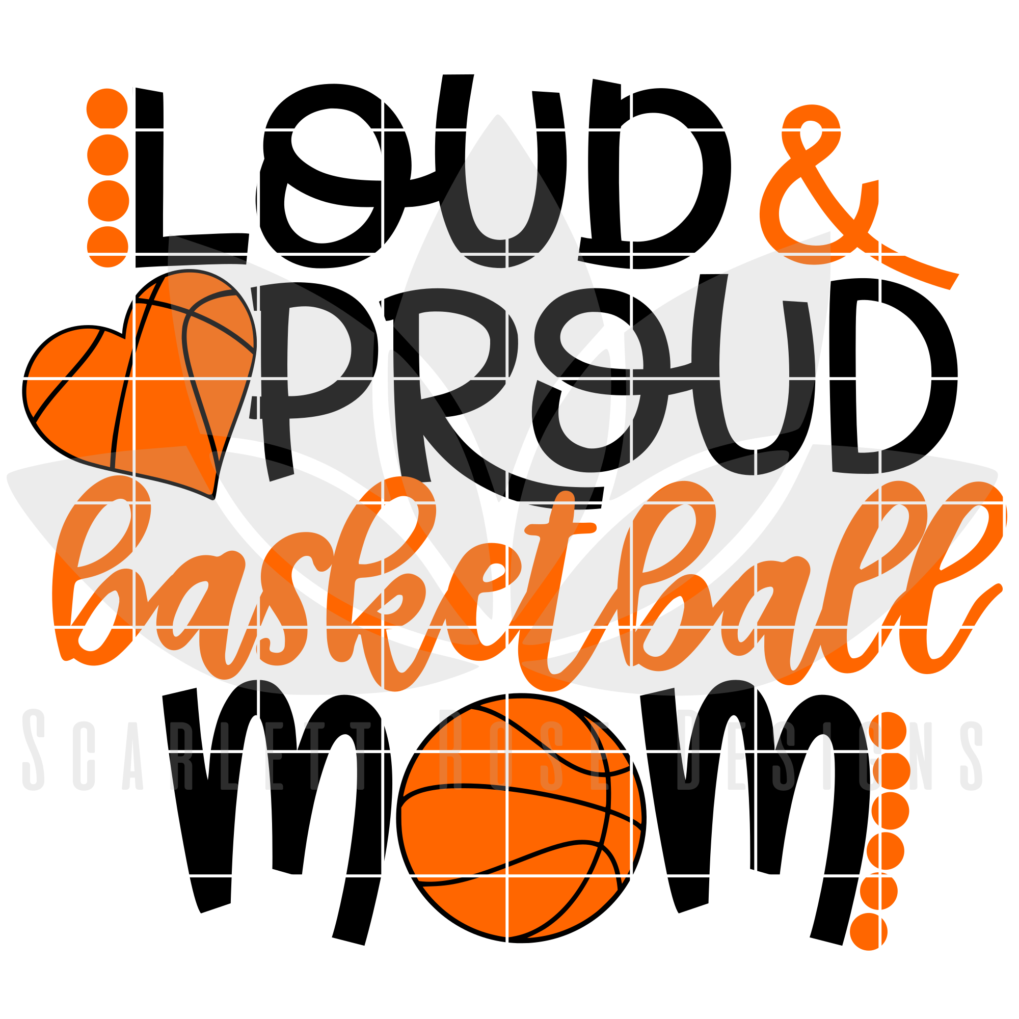 Loud And Proud Basketball Mom - Basketball Mom, Transparent background PNG HD thumbnail