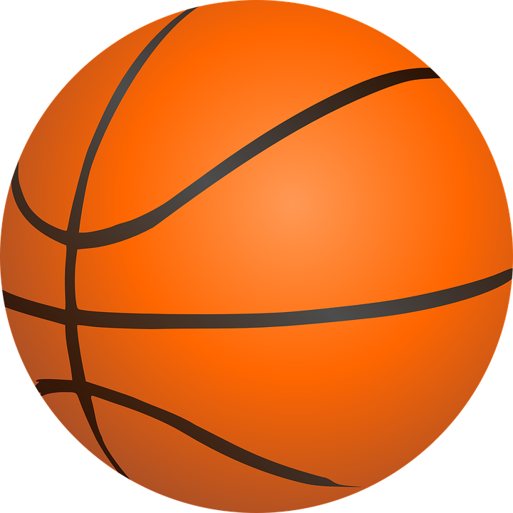 Basketball Ball Sports Orange Round Basket - Basketball Net, Transparent background PNG HD thumbnail