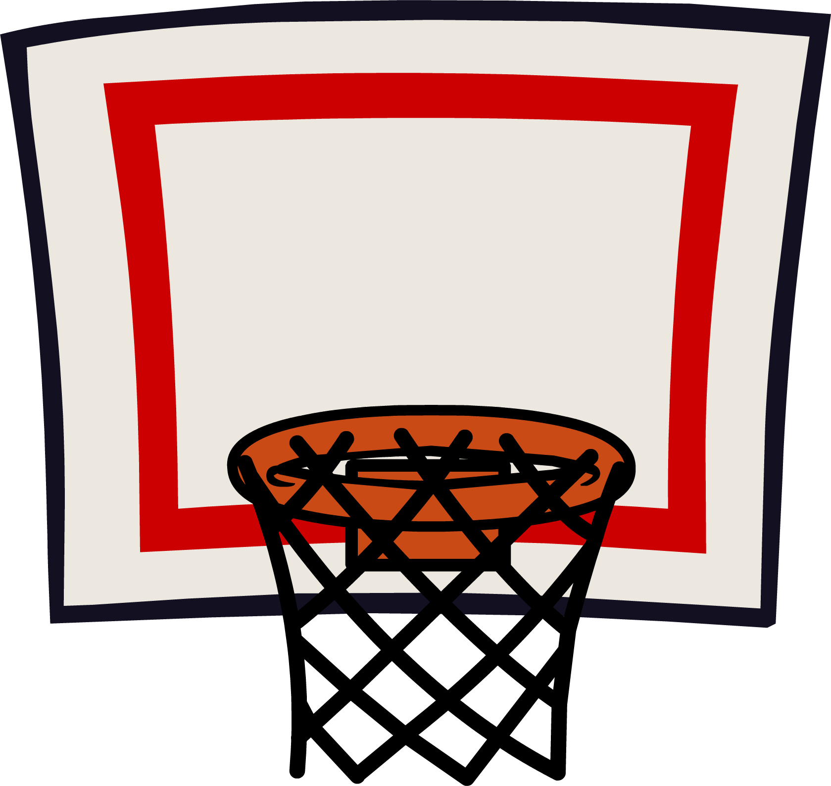Basketball hoop clipart free