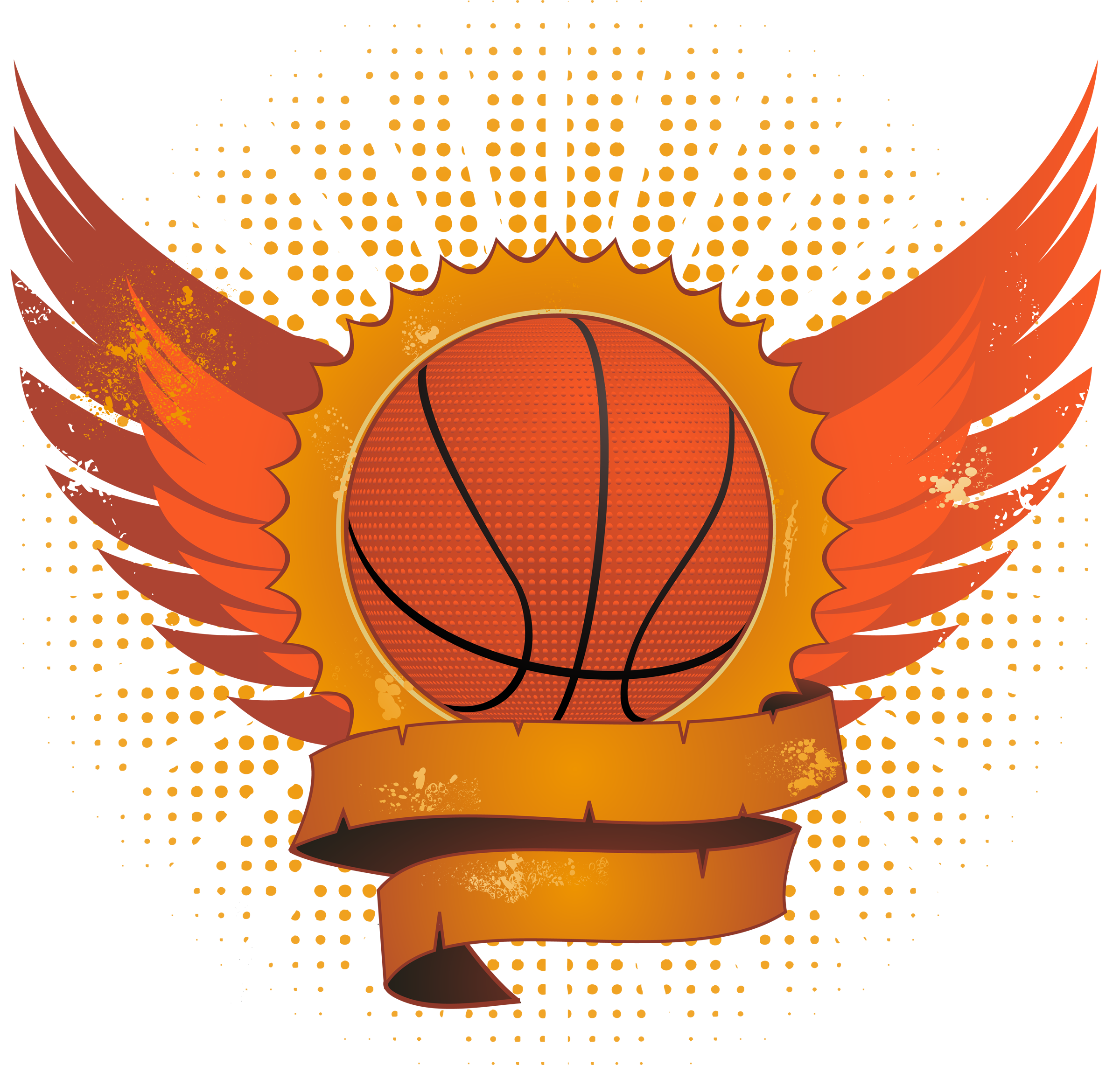 Basketball With Wings - Basketball On Fire, Transparent background PNG HD thumbnail