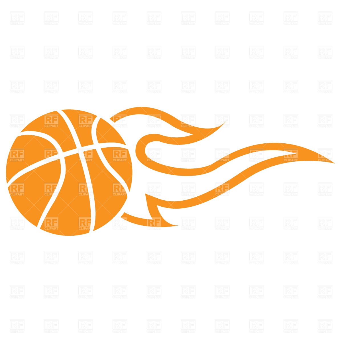 Symbolic Flaming Basketball Ball Royalty Free Vector Clip Art - Basketball On Fire, Transparent background PNG HD thumbnail