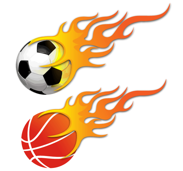Vector Ball On Fire   Soccer Ball And Basketball, Vector Graphics   365Psd Pluspng.com - Basketball On Fire, Transparent background PNG HD thumbnail