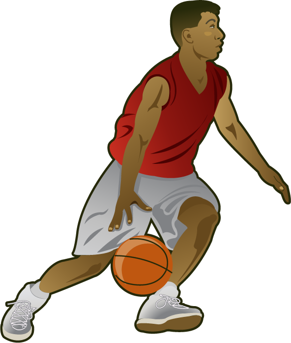 Basketball Player Clipart - Basketball Players, Transparent background PNG HD thumbnail