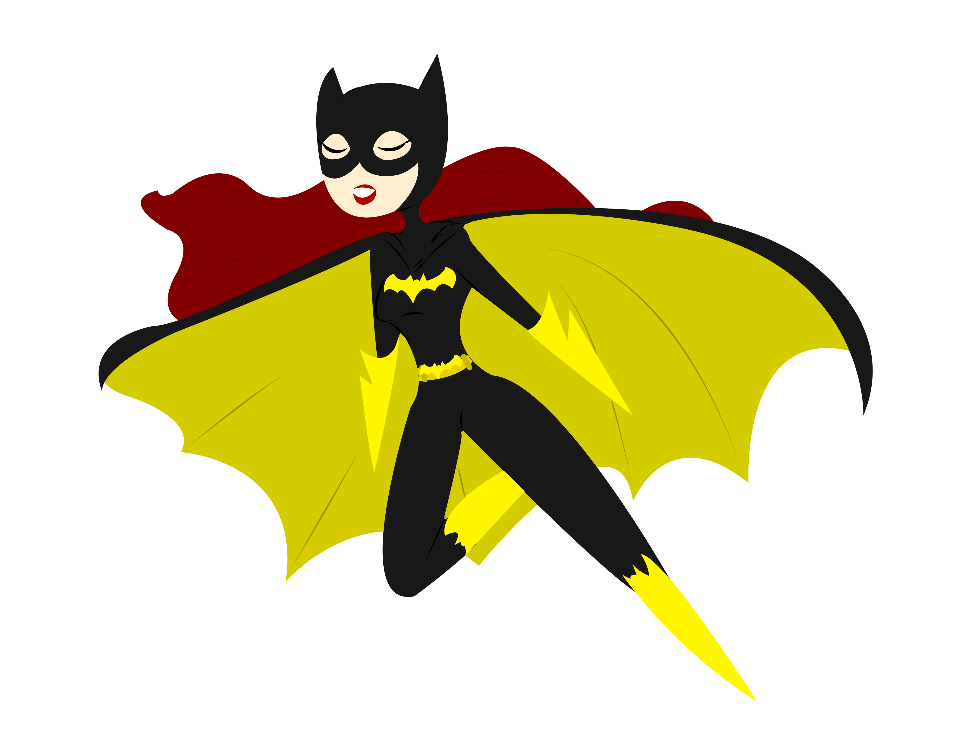 Aka Batgirl. Batgirlsketchvector_Original.png - Batgirl, Transparent background PNG HD thumbnail