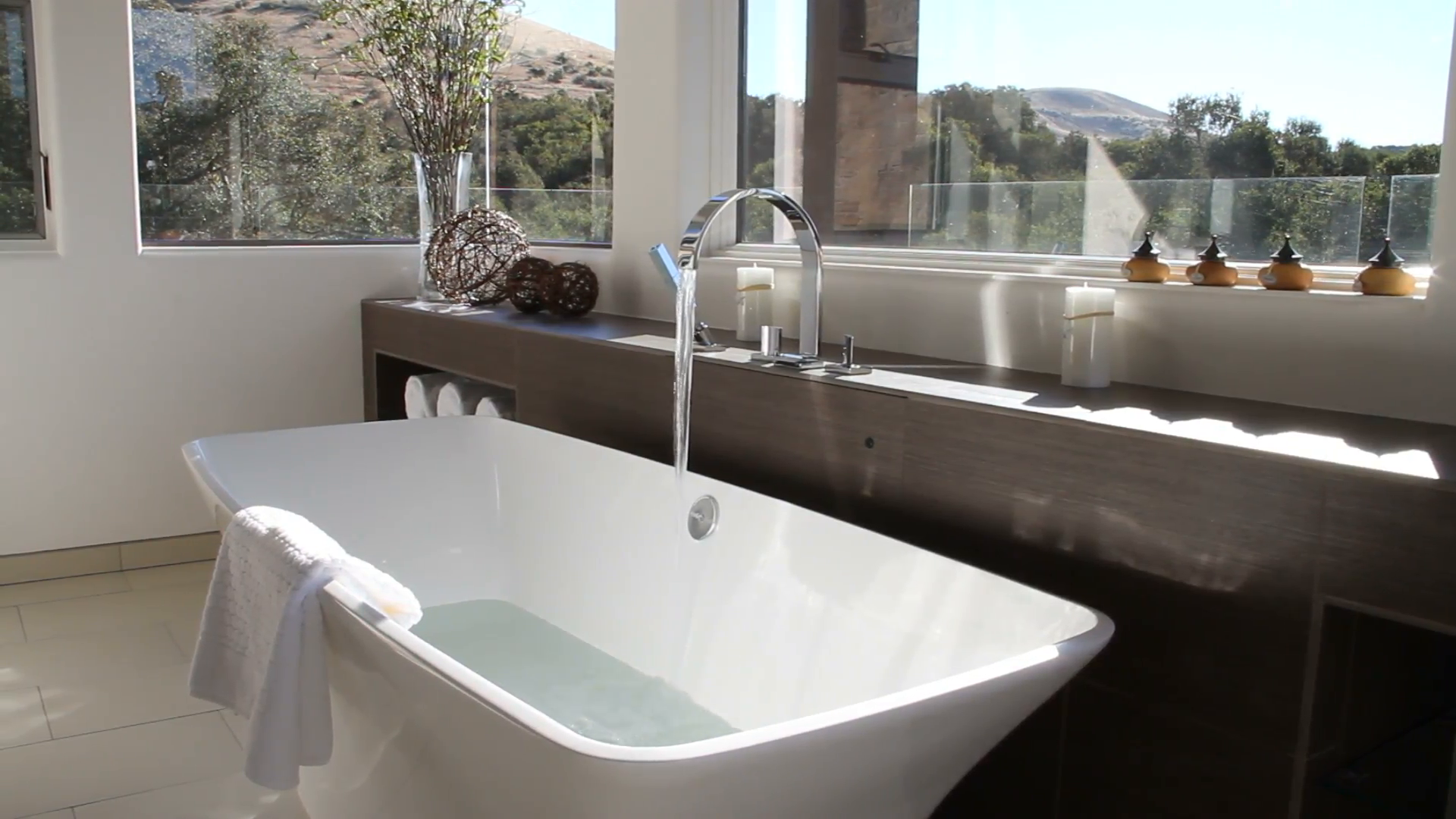 Luxurious Modern Bathroom With Bathtub Filling Stock Video Footage   Videoblocks - Bath Tub, Transparent background PNG HD thumbnail