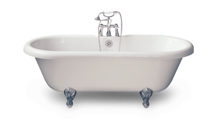 Clawfoot Tub - Bathtub, Transparent background PNG HD thumbnail