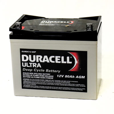 Duracell Ultra Shoprider Hd 888Whd Wheelchair And Mobility 80Ah Deep Cycle Agm Battery - Batteries, Transparent background PNG HD thumbnail