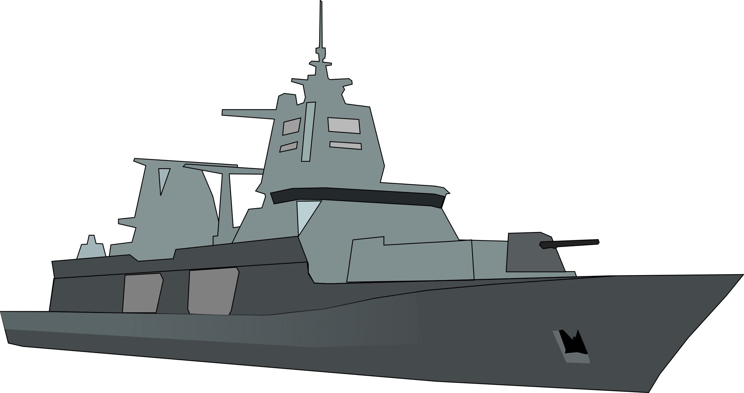 Battleship Clipart Cartoon #4 - Battleship, Transparent background PNG HD thumbnail