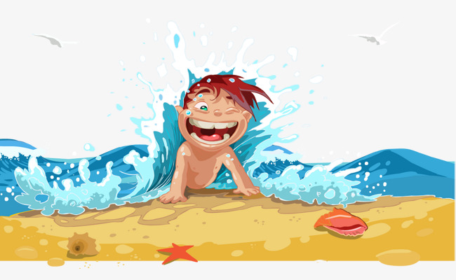 Vector Beach Boy Surfing Happy Boy, Beach Surfing, Happy Boy, Vacation Png And - Beach Boy, Transparent background PNG HD thumbnail