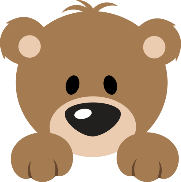 Cute Bear Peeker For Winter Reading 2014 - Bear Cute, Transparent background PNG HD thumbnail