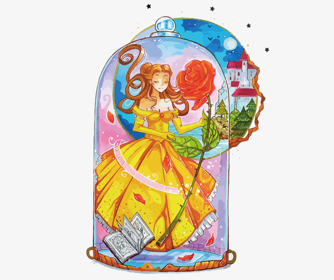 Vector Beauty With The Beast, Illustration, Rose, Beauty And The Beast Png And - Beauty And The Beast, Transparent background PNG HD thumbnail