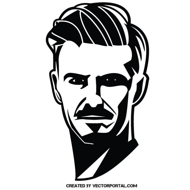 David Beckham LIne Art by Ryn