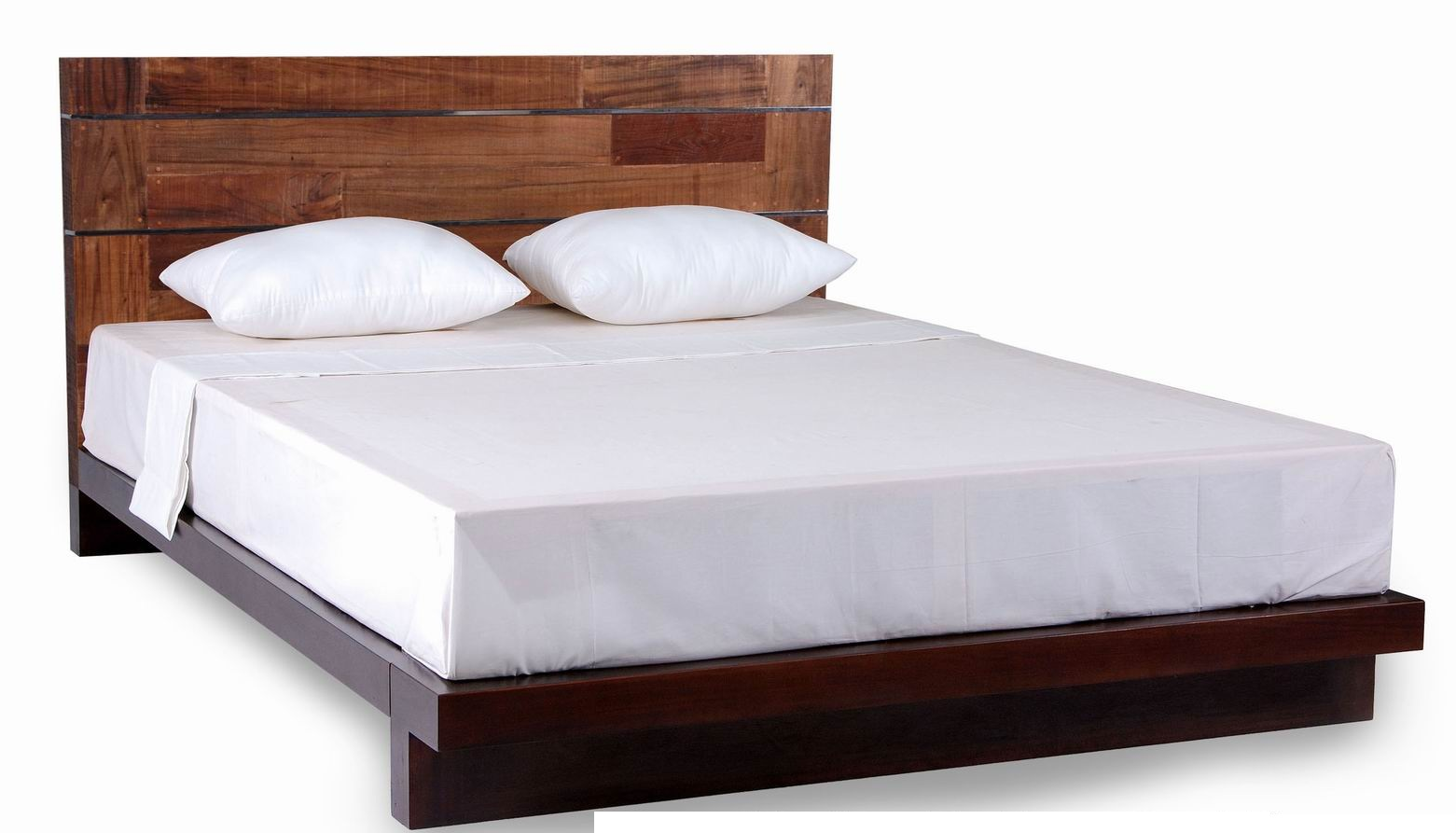 Modern Reclaimed Wood Platform Bed   Modern   Beds   Grand Rapids   By Woodland Creek Furniture - Bed, Transparent background PNG HD thumbnail