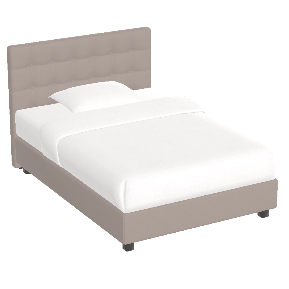 TUFTED BED - Oatmeal