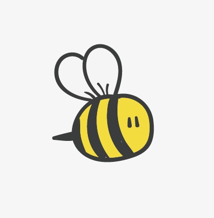 Cartoon Bee, Cute Bee, Mini Bee, Cartoon Vector Png And Vector - Bee Cute, Transparent background PNG HD thumbnail