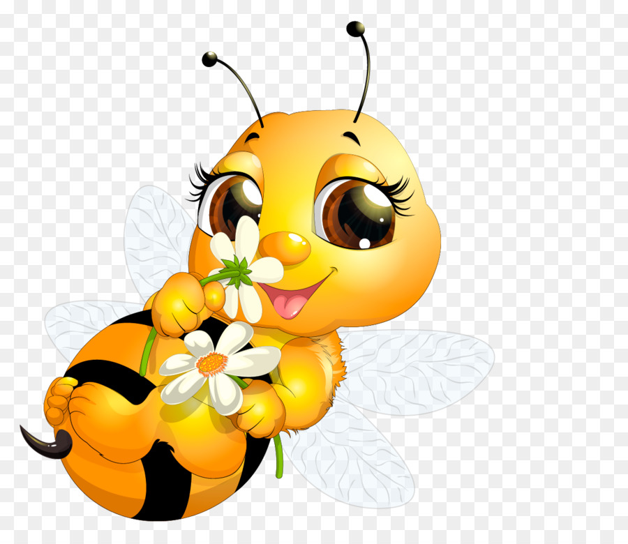 Queen Bee Clip Art   Cute Bee - Bee Cute, Transparent background PNG HD thumbnail
